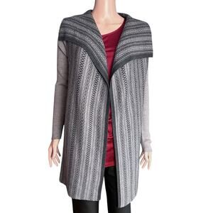 Willi Smith Vintage Open Cardigan S Soft Merino Wool Acrylic Aztec Southwestern